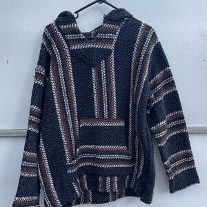 Men's Striped Hooded Jacket